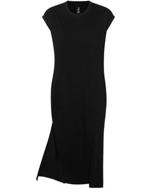 Thom Krom Cap Sleeve Side-Slit Dress - Black