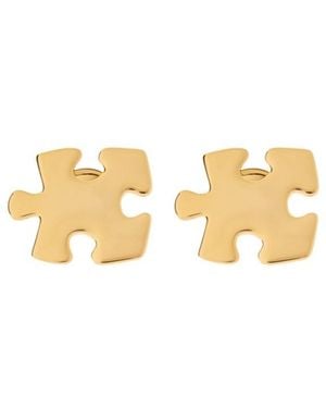 Moschino Puzzle Earrings - Metallic