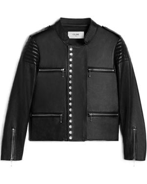 Celine Racer Blouson Jacket - Black