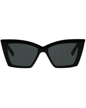 Saint Laurent Minimalist Cateye Sunglasses - Black