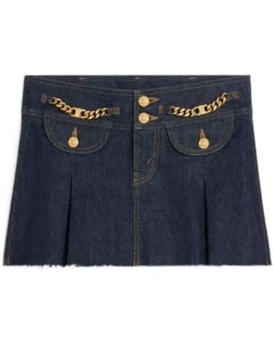 Celine Mini Skirt - Blue