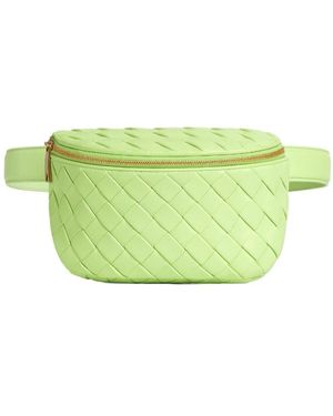 Bottega Veneta Intreciato Zipper Waist Pack - Green