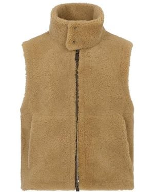 DSquared² Shearling Vest - Natural