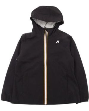 K-Way Kids Marguerite Zip Hooded Jacket - Black