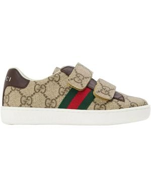 Gucci Kids' Low-Top Sneakers - Brown