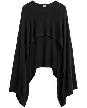 TOTEME Cape-Design Jumper - Black