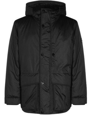 Stone Island Long-Sleeve Hooded Padded Jacket - Black