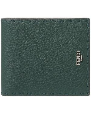 Fendi Selleria Bi-Fold Wallet - Green