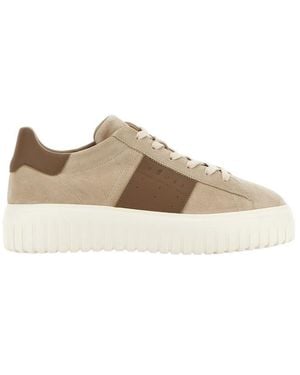 Hogan Sneakers H-Stripes - Brown