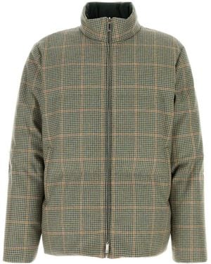 Thom Browne Reversible Funnel Neck Down Jacket - Green