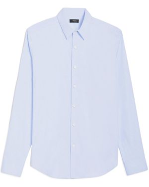 Theory Sylvain Button-Up Shirt - Blue