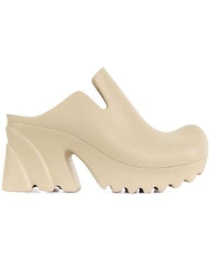 Bottega Veneta Square Toe Clogs - White