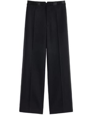 Maison Margiela Tailored Wide-Leg Trousers - Black