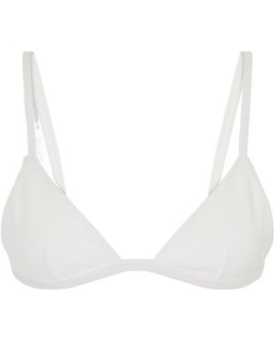 Matteau Petite Triangle Bikini Top - White
