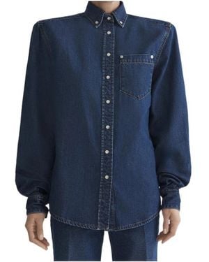 Mugler Long-Sleeved Shirt - Blue