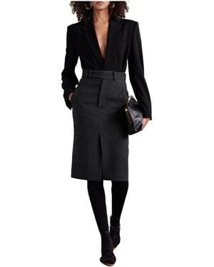 Petar Petrov Woolen Pencil Skirt - Black