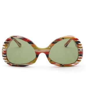 Marni Geometric Frame Sunglasses - Green