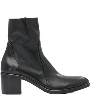 Strategia Chunky High-Heeled Ankle Boots - Black
