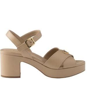 Prada Nappa Leather Platform Sandals - Multicolor