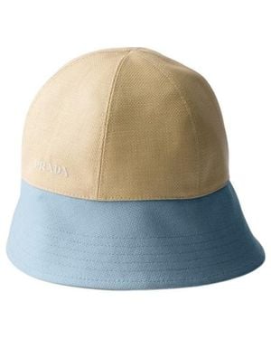 Prada Canvas Hat - Blue