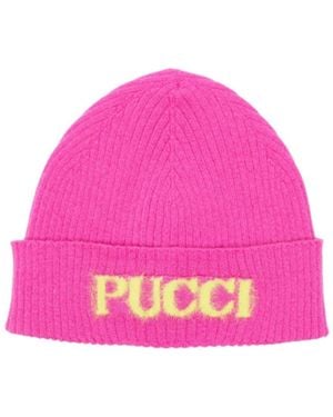 PUCCI Ribbed Hat - Pink