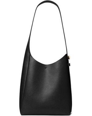 Tory Burch Small Romy Slouchy Shoulder Bag - Black