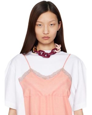 Marni Metal Resin Chain Necklace - Multicolor