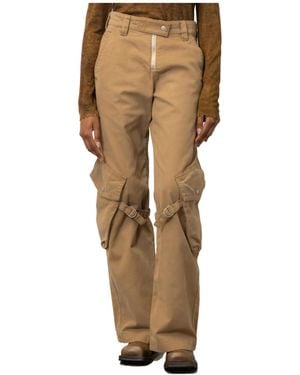 Acne Studios Belt Loop Casual Pants - Natural