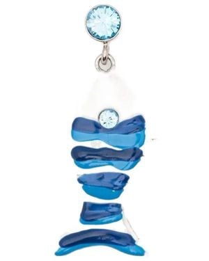 Marni Fish Charm Earrings - Blue