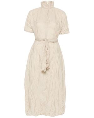 Daniela Gregis Tie-Waist Midi Dress - Natural