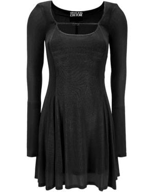 Versace Jeans Couture Couture Long Sleeved Mini Dress - Black