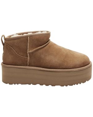 UGG Suede Ankle Boots - Brown