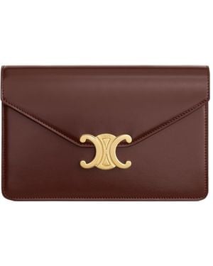 Celine Wallet On Chain Margo - Brown