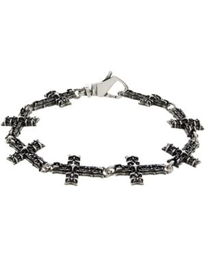 Emanuele Bicocchi Multi Notre-Dame Cross Bracelet - Multicolour