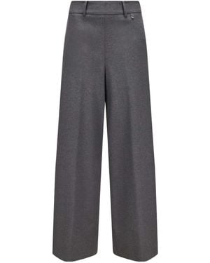 Herno Resort Wide-Leg Trousers - Grey