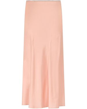Roberto Collina Flared Cut Midi Skirt - Pink