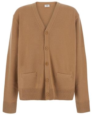 Celine Long-Sleeve Knit Top - Brown
