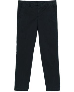 PT01 Pleated Zipper Casual Trousers - Blue