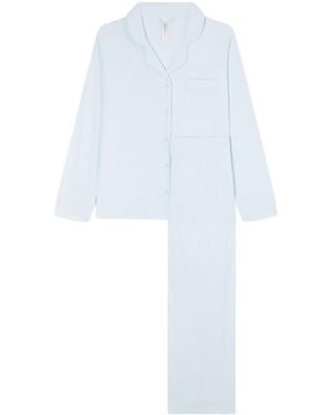Skims Ribbed Pajama Set - White