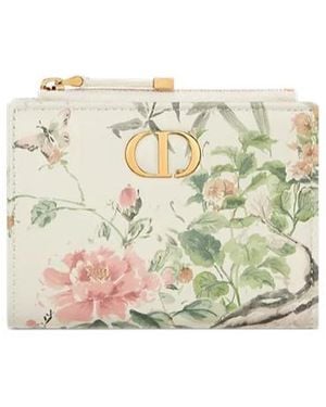 Dior Caro Dahlia Wallet - Natural