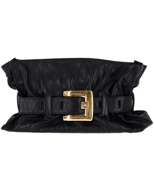 Balmain Belted Shoulder Bag - Black