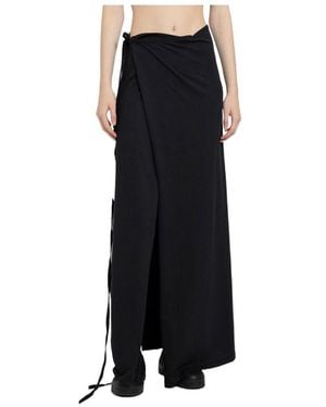 Ann Demeulemeester Mid-Waist Skirt - Black