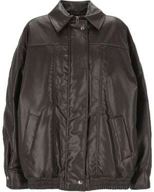 Aniye By Button-Fastening Bomber Jacket - Grey