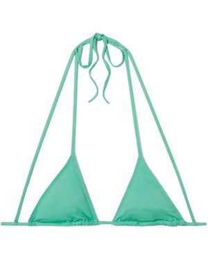 Jacquemus Peirado Recycled Triangle Halterneck Bikini Top - Green
