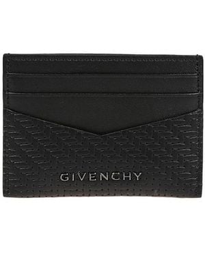 Givenchy Braided-Effect Logo Detailed Card Holder - Black