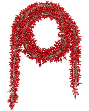 Dries Van Noten Embroidered Scarf' Necklace