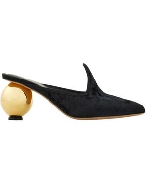 Ferragamo Spherical Heel Mule - Black