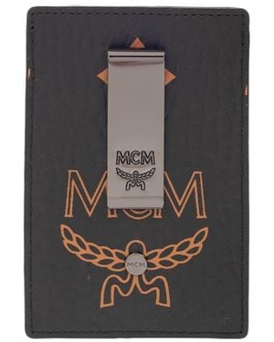 MCM Logo Card Holder - Black