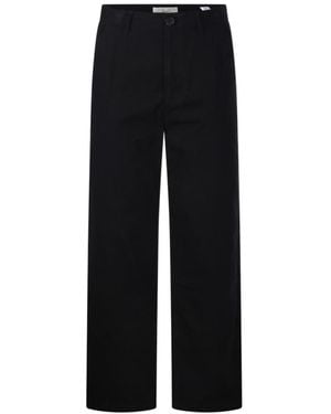 DUNST Casual Trousers With Belt Loops - Black