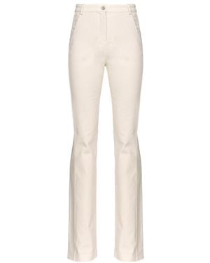 Pinko High-Waist Flared Trousers - White
